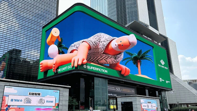 LED panel commercial install